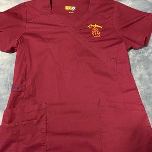 Wonder wink maroon scrubs